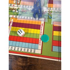 Vintage Harlesden Series Steeple-Chase Board Game Made in England Horse Racing