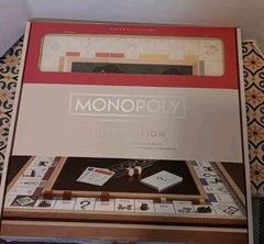 Monopoly Luxe Edition Maple Wood Cabinet Luxury Premium Game Board