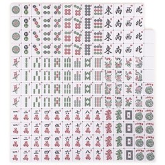 American Mahjong Set, “Verdant Santorini� – 166 Tiles with Green Soft Case
