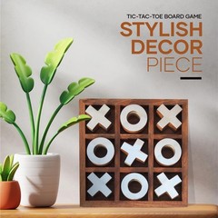 T one wooden Tic Tac Toe Game | board games for adults | Table Top Living Room D