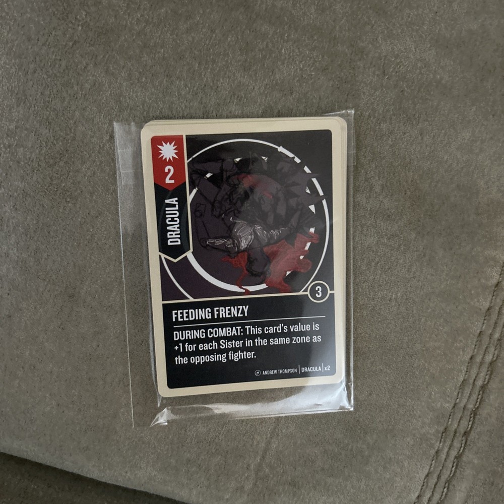 NEW Unmatched Board Game SKETCH CARDS Promo Pack Cobble and Fog Limited Edition