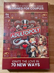 Adultopoly Board Game for Couples NEW Sealed Monopoly-Style Date Night Game