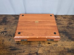 1999 NOBLE GAMES Limited Edition DAVID RIPLEY 66/250 Leather & Wood Backgammon!