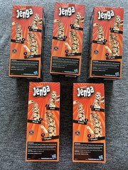 Hasbro Gaming Jenga Genuine Hardwood Blocks Family Strategy Game 1+ Players 6+