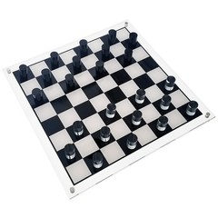 NEW! OnDisplay Deluxe Acrylic Checkers Set – 3D Luxe Crystal Board Game