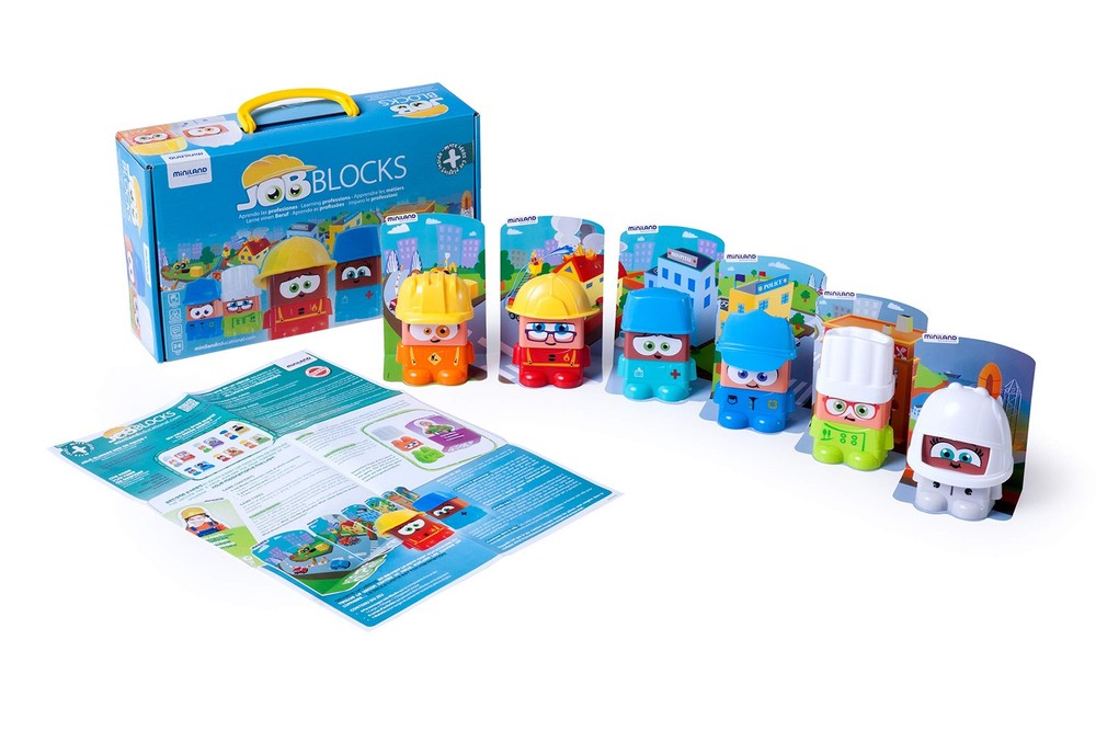 Job Blocks Board Game for Toddlers Age 2 – Preschoolers Age 4, Teaches Career…