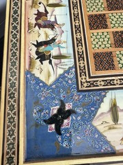 HANDCRAFTED Persian Khatam Backgammon HANDMADE Wooden Backgammon