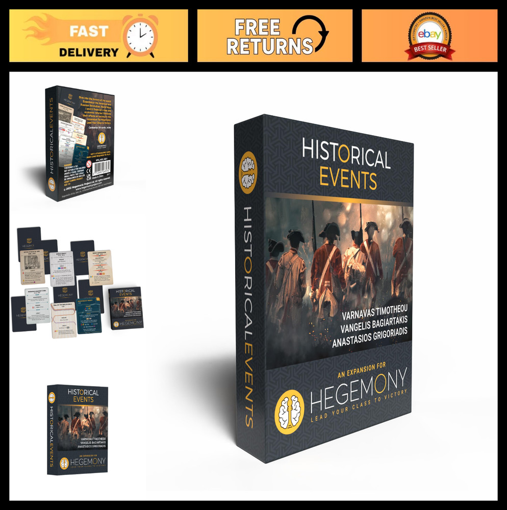 Historical Events Expansion for Hegemony – 50 New Cards, Asymmetric Gameplay, 2-
