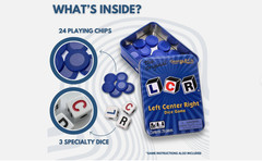 George & Company Llc LCR Left Center Right Dice Game – Blue Tin SEALED!!!