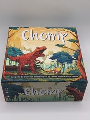 CHOMP game: feed dinosaurs Allplay family 100% complete in box with tiles