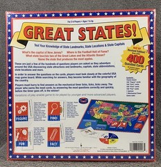 Trivia Board Game Great States US Geography Landmarks And Capitals 2010 Sealed