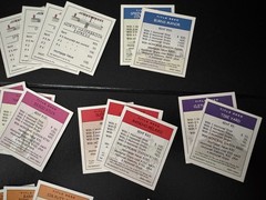Monopoly The Simpsons 2001 28 Title Deed Replacement Game Cards