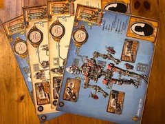 Heavy Steam Strategy Steampunk game Greenbrier Games with both expansions