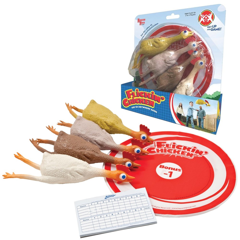 University Games, Flickin Chicken Indoor Outdoor Target Toss Game, The Go Any…
