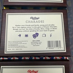 Ridley’s Games Room 3-in-1 Trivia Set General Knowledge Charades America Quiz
