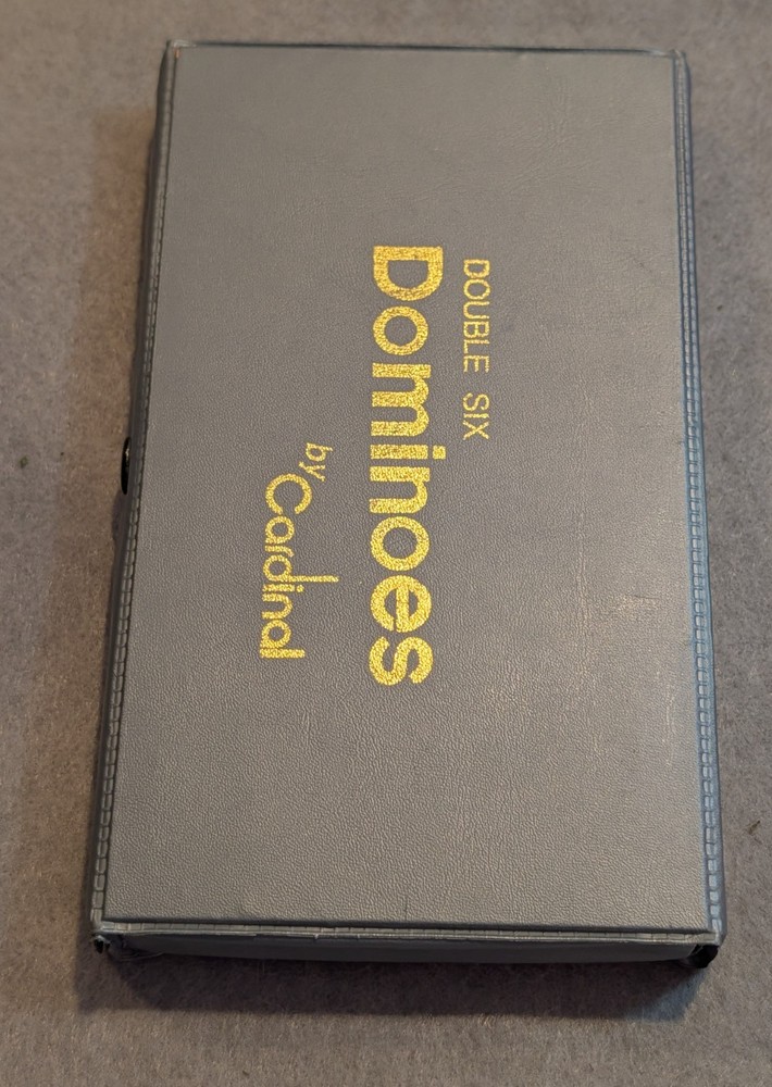 Vintage Cardinal Double Six Dominoes Set