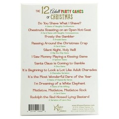 Kheper Games The 12 Adult Party Games Of Christmas Xmas Holiday Novelty Gift