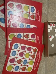 Vintage 1981 Strawberry Shortcake Game Basket 4 “Berry” Fun Games Bingo Dominoes