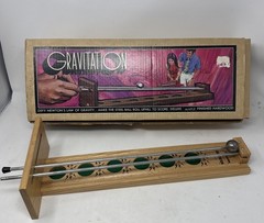 Vintage Pleasantime Gravitation Game of Skill Wood Metal Original Ball Pacific