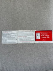 National Mah Jongg League Official Standard Hands And Rules Card 1996-97 59th