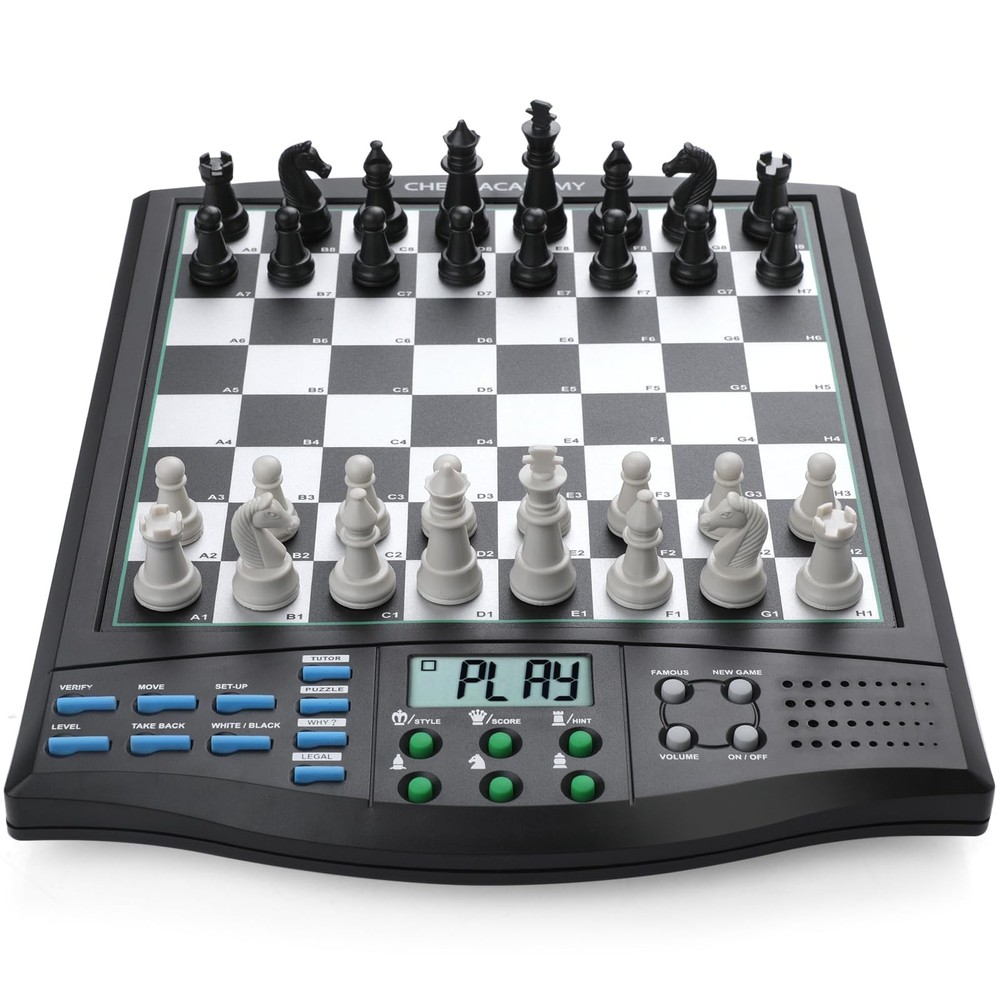 Talking Chess Academy Electronic Smart Game Board Set W/ Voice Pieces 1-2 Player