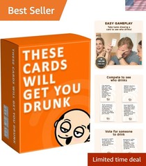 These Cards Will Get You Drunk: Ultimate Party Game for Adults (2-8 Players)