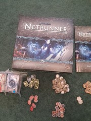 Fantasy Flight Games Netrunner Card Game Complete Used Condition