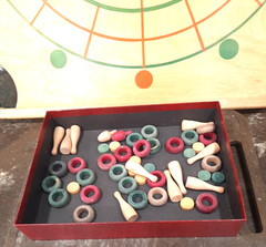 Vintage Carrom Industries No. 85 Game Board Complete w/ Original Manual & Pieces