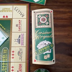 Casino Royale Board Game-combines Elements of Craps Roulette Poker-Complete Set