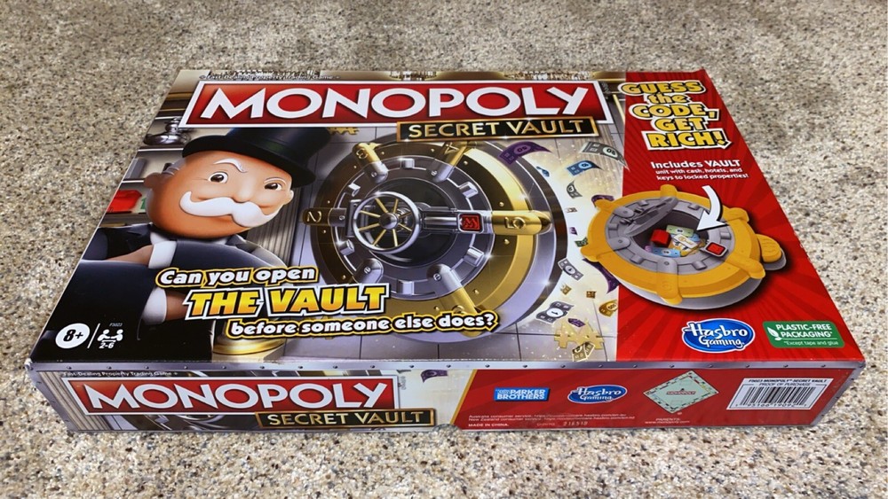 Monopoly Secret Vault Board Game By Hasbro All The Pieces Included