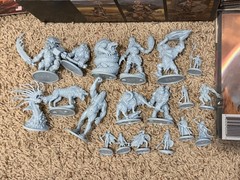 CMON Blood Rage Kickstarter Exclusives Board Game Lot + Expansions + Insert