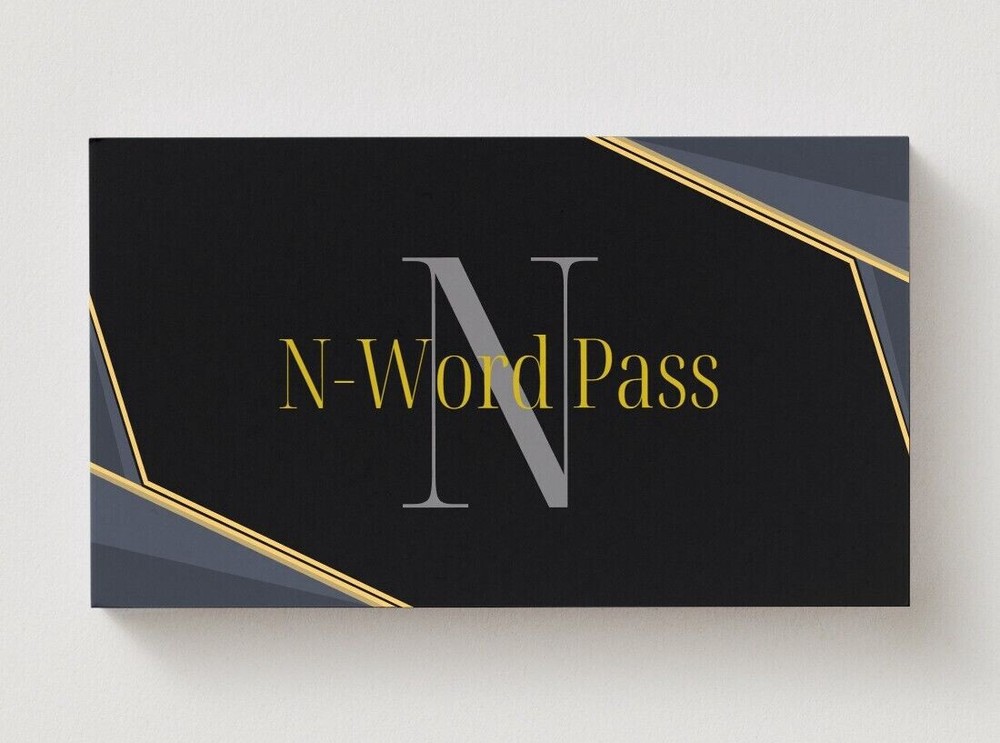 Golden N-Word Pass Cards Forged in Wakanda Hand Delievered by Mr.1911’s