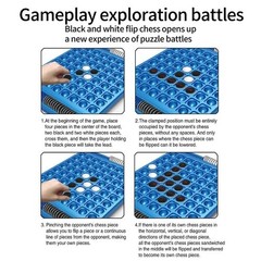 Dual-side Flip Board Strategy Game 2 Players Logic Training Educational Puzzle T