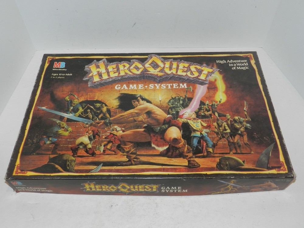1989 Hero Quest Board Game HeroQuest Milton Bradley Complete Good Cond