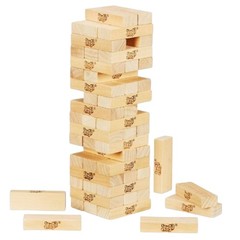 Hasbro Jenga Classic Block Stacking Game 1 or More Players 54 Wood Blocks NEW