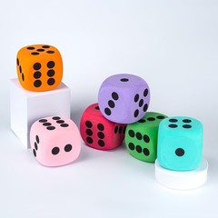 6Pcs Large 3.15″ EVA Foam Dice – Blank Educational Toy for Parties & Games