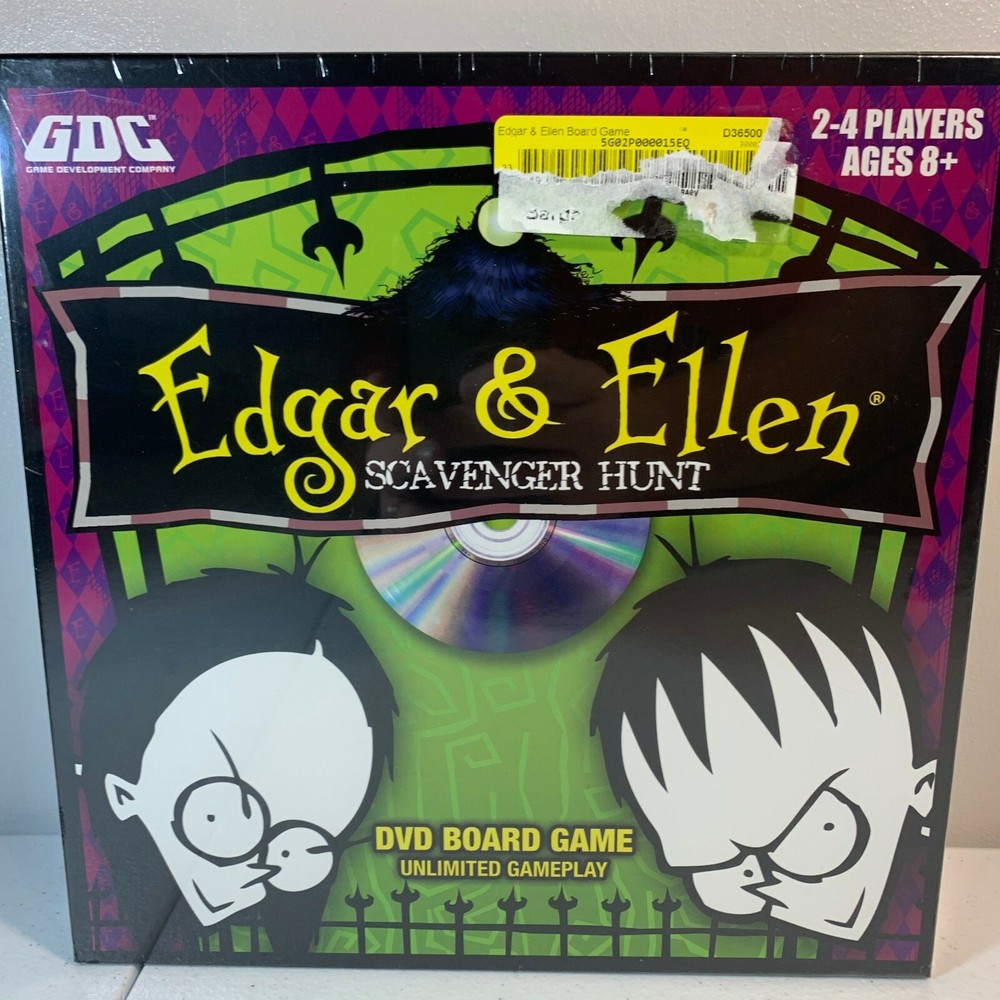 Edgar & Ellen Scavenger Hunt DVD Tabletop Board Game Strategy New and Sealed
