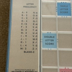 Vintage 1977 Scrabble Deluxe Edition Set Board Turntable Selchow Righter