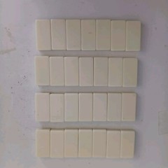 Vintage 28 Piece Domino Set In Walnut Wood Box Pacific Game Company With Papers