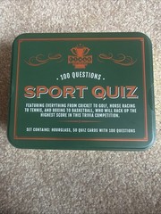 The Original Fun Workshop Sport Quiz Trivia Game 100 Questions Cards Hourglass