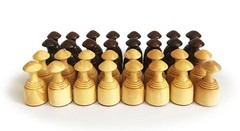 Handmade Boxwood Wooden Game Of Checkers/Draughts Pieces 50mm/1.9″