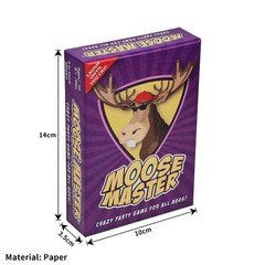 Moose Master Card Game,Crazy Party Game for All Ages,3-10 Players,Board Game JQ