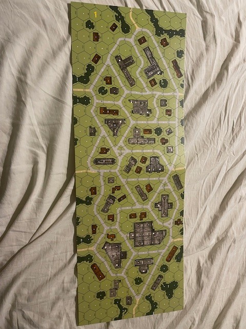 ASL/ Squad Leader Cardstock Map Board #1, by MMP