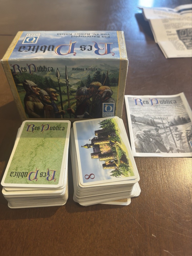 Queen Games Res Publica Complete Card Game 2000 Spiel des Jahres 3+ 10+