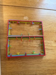 Poppin Hoopies 1968 Board Game Ideal Toys Board Pieces Box missing 1 hoppie