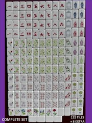 PASTEL PURPLE 4 Layer Acrylic Mahjong Tiles American Set 160 Tiles US SELLER!