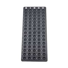 Yuanhe Bingo Board Ball Holder – 3/5″ Balls 14″ x5.8″ x 0.5.”, Black