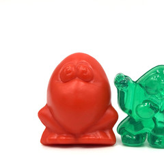 4 Different Classic Eggys Gogos Crazy Bones 1996 Super Eggy Mega Mutant