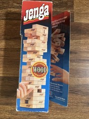 Vintage 1986 1995 Classic Jenga Wood Block Game Milton Bradley
