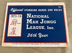 National Mah Jongg League 1973-74 Official Hands & Rules Card